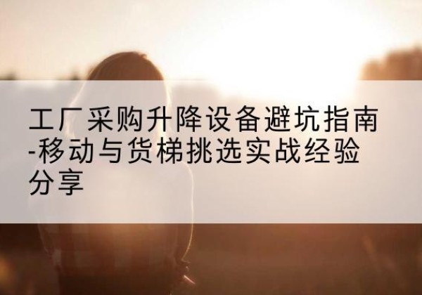 鄄城移动式升降机怎么选-工厂采购升降设备避坑指南-移动与货梯挑选实战经验分享